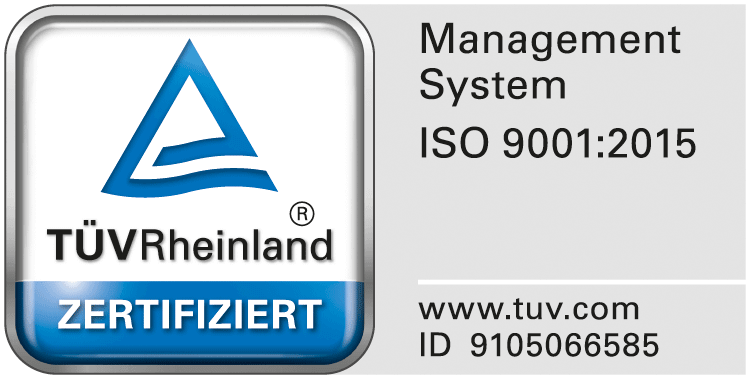 Wir sind ISO 9001 zertifiziert
